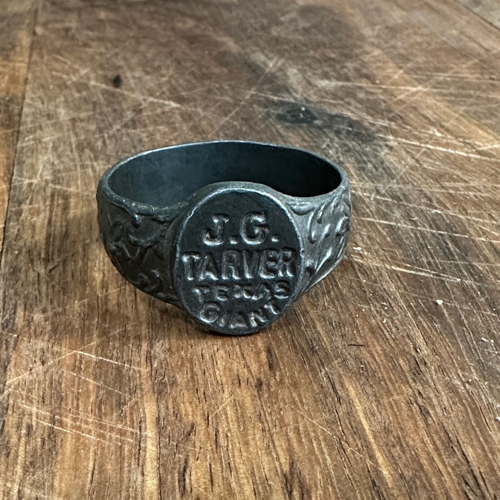 Vintage J.G. Tarver Texas Giant Circus Sideshow Souvenir Ring 1920’s/30’s‎